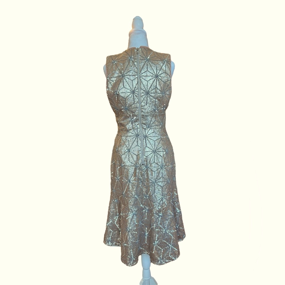 Sequined Deep-V Dress by Harlyn, Retail $599 - Picture 3 of 8
